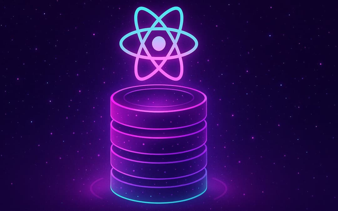 react logo, AsyncStorage
