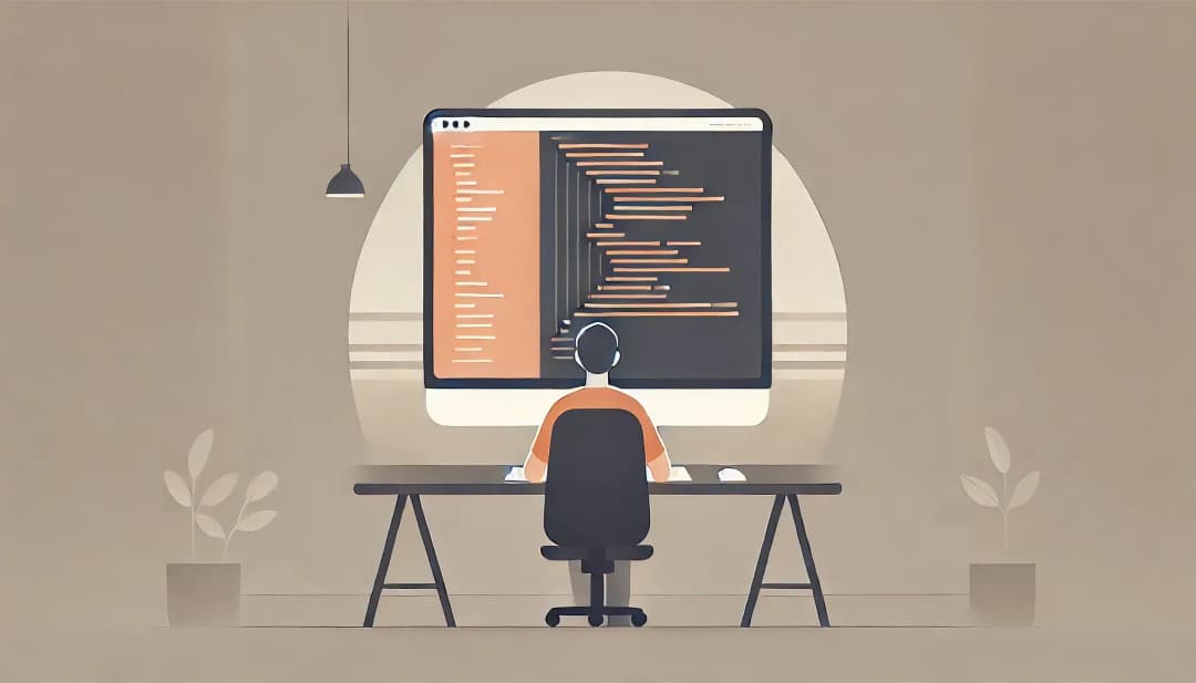developer przed komputerem, GitLab CI/CD