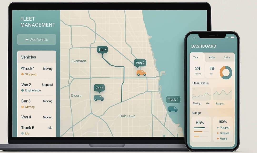 interfejs Fleet Management Software