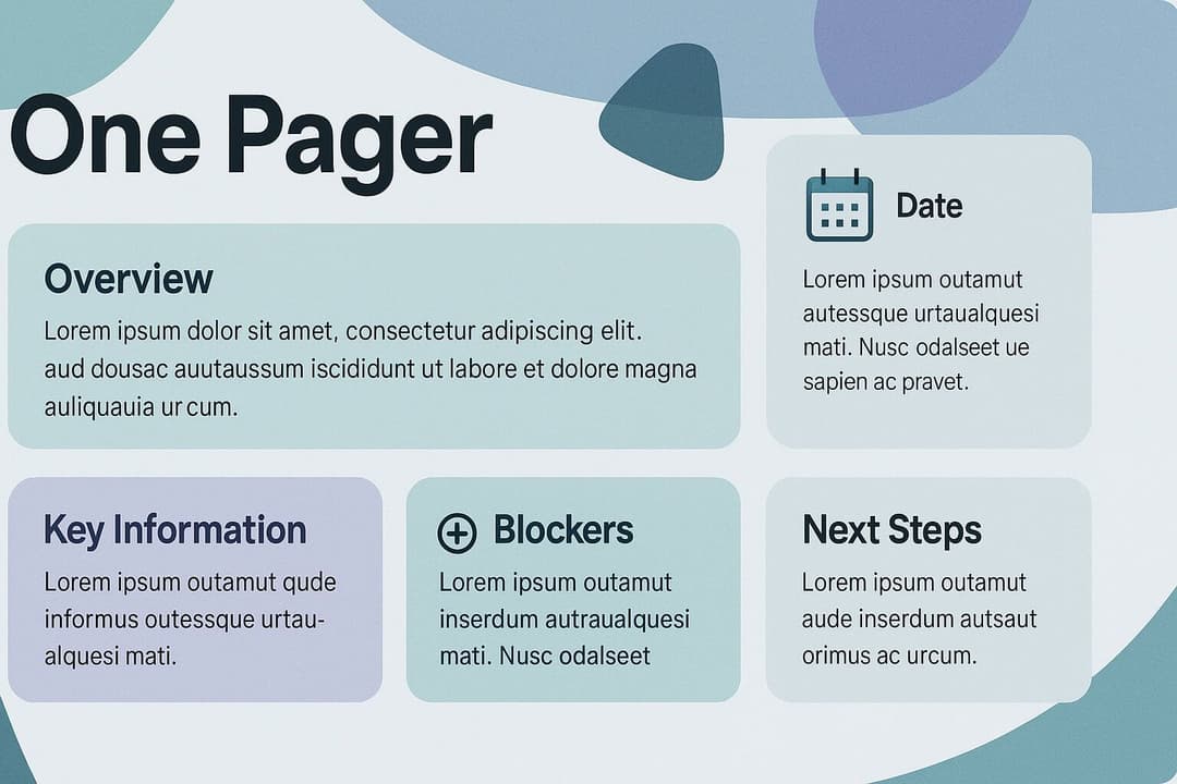 One-Page Brief