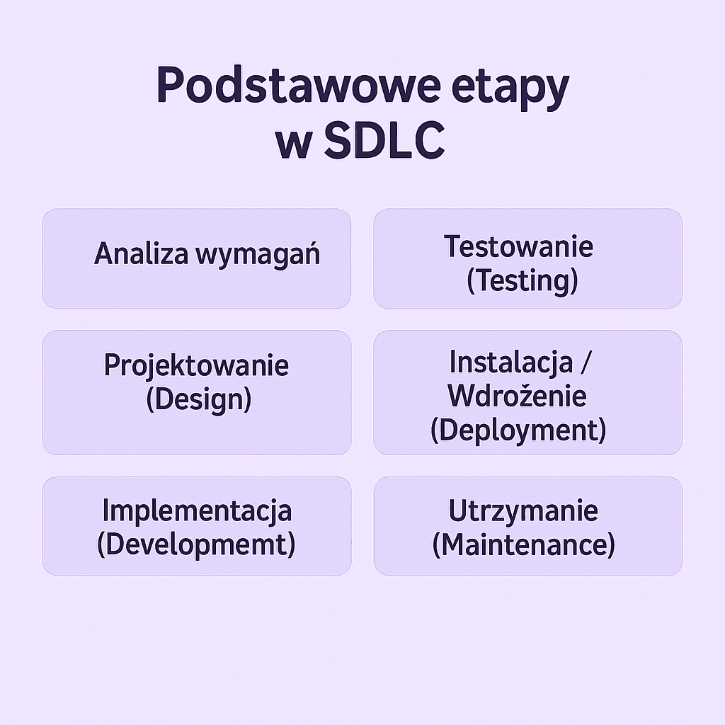 Podstawowe etapy w SDLC