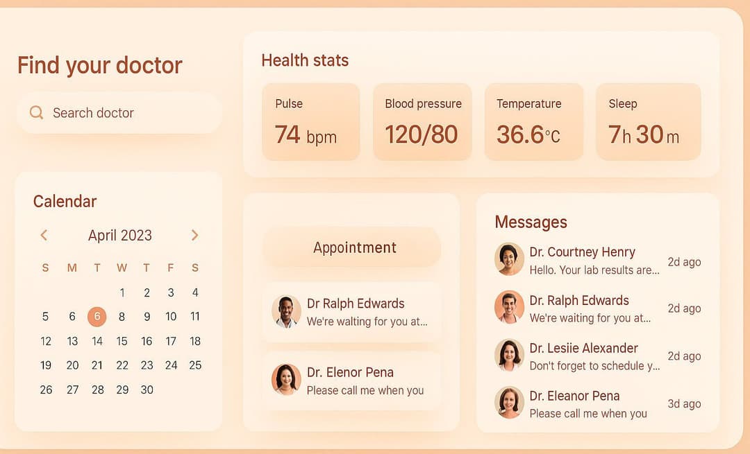 interface, Telehealth App
