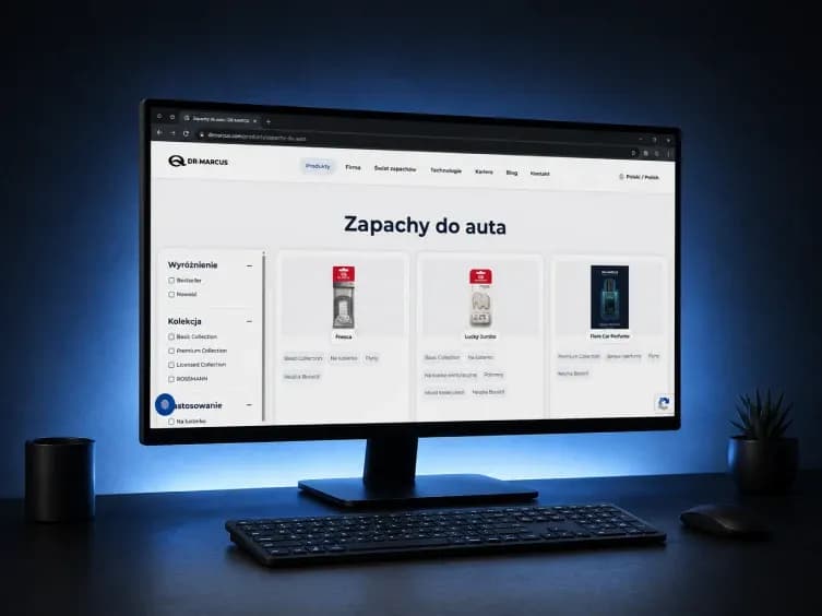 Dr Marcus -  strona internetowa z katalogiem produktów