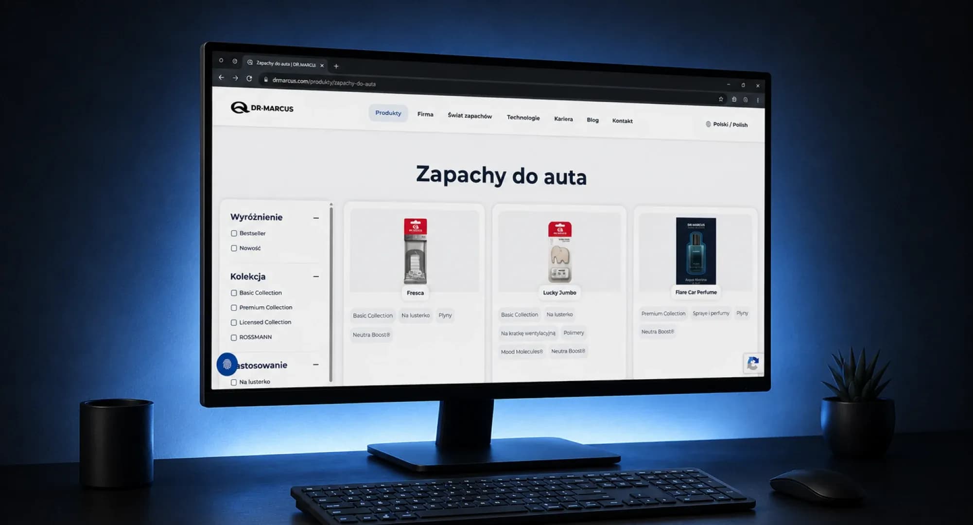 Dr Marcus -  strona internetowa z katalogiem produktów