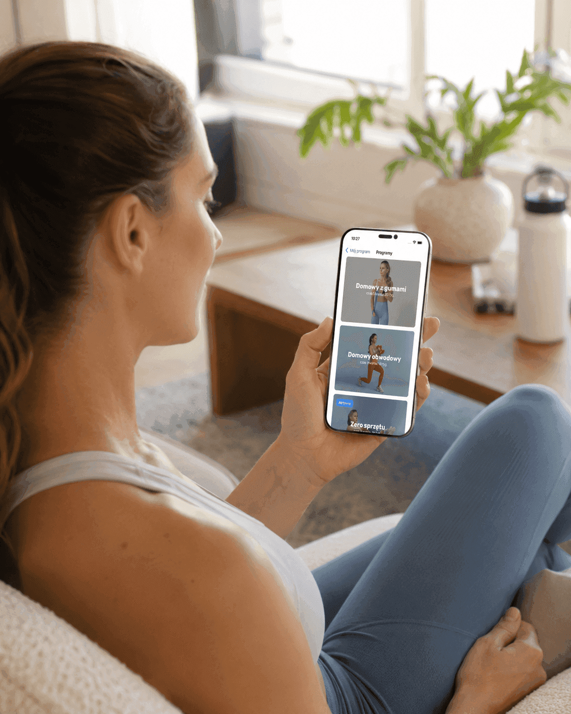 wybieranie planu treningowego w aplikacji fit-paradise