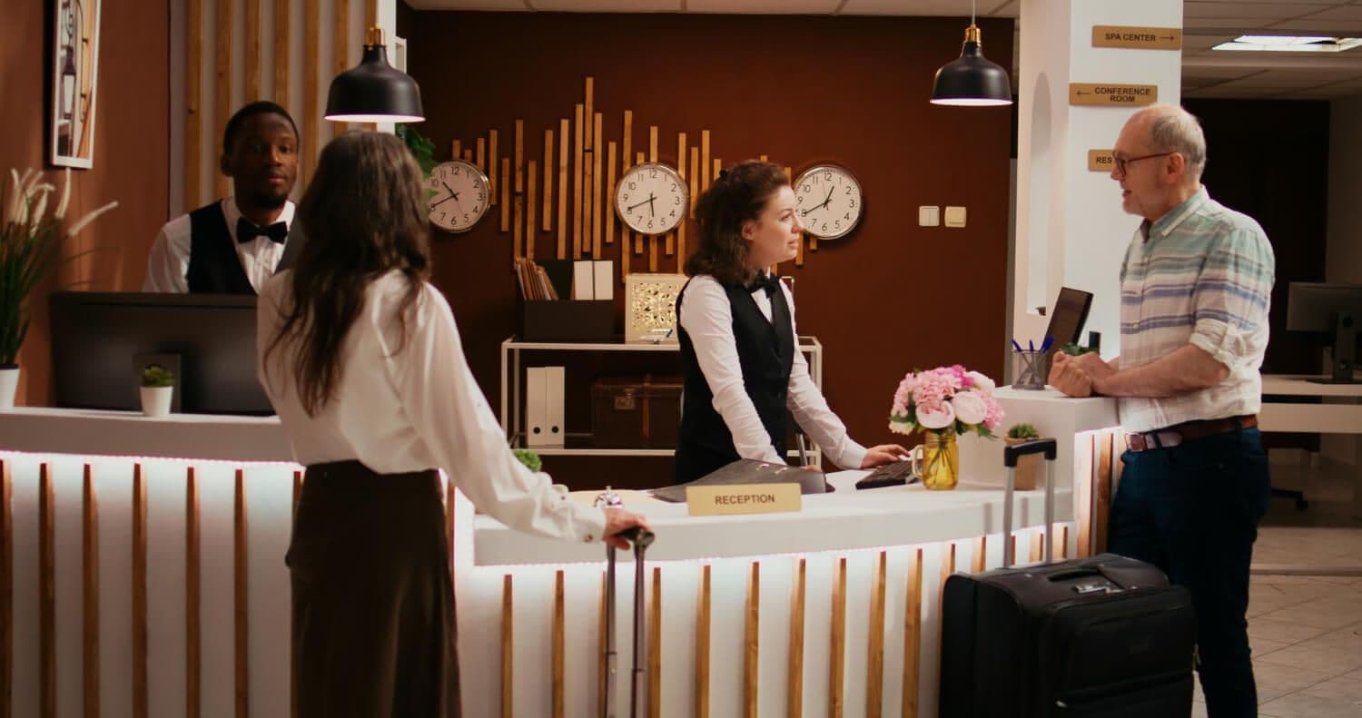 recepcja w hotelu