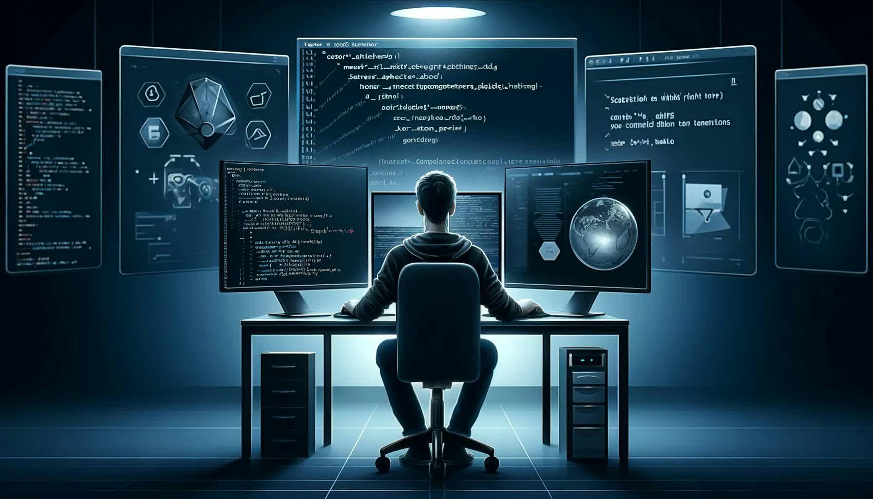 osoba używająca komputera, PhantomJS