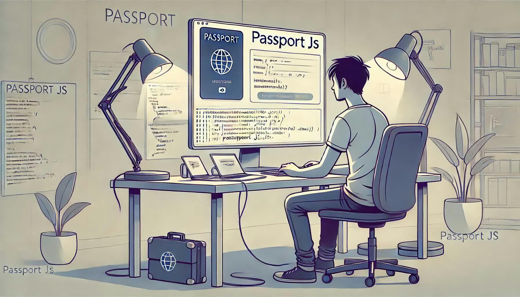 related-article-image-osoba używająca komputera, Passport JS