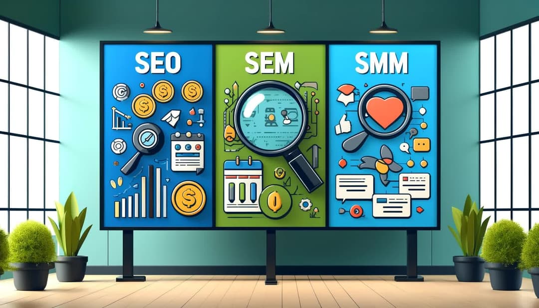 SEO, SEM, SMM