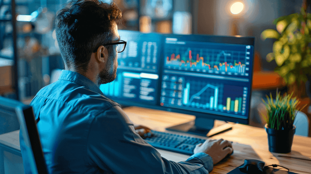 osoba używająca komputera, dane, Data Management