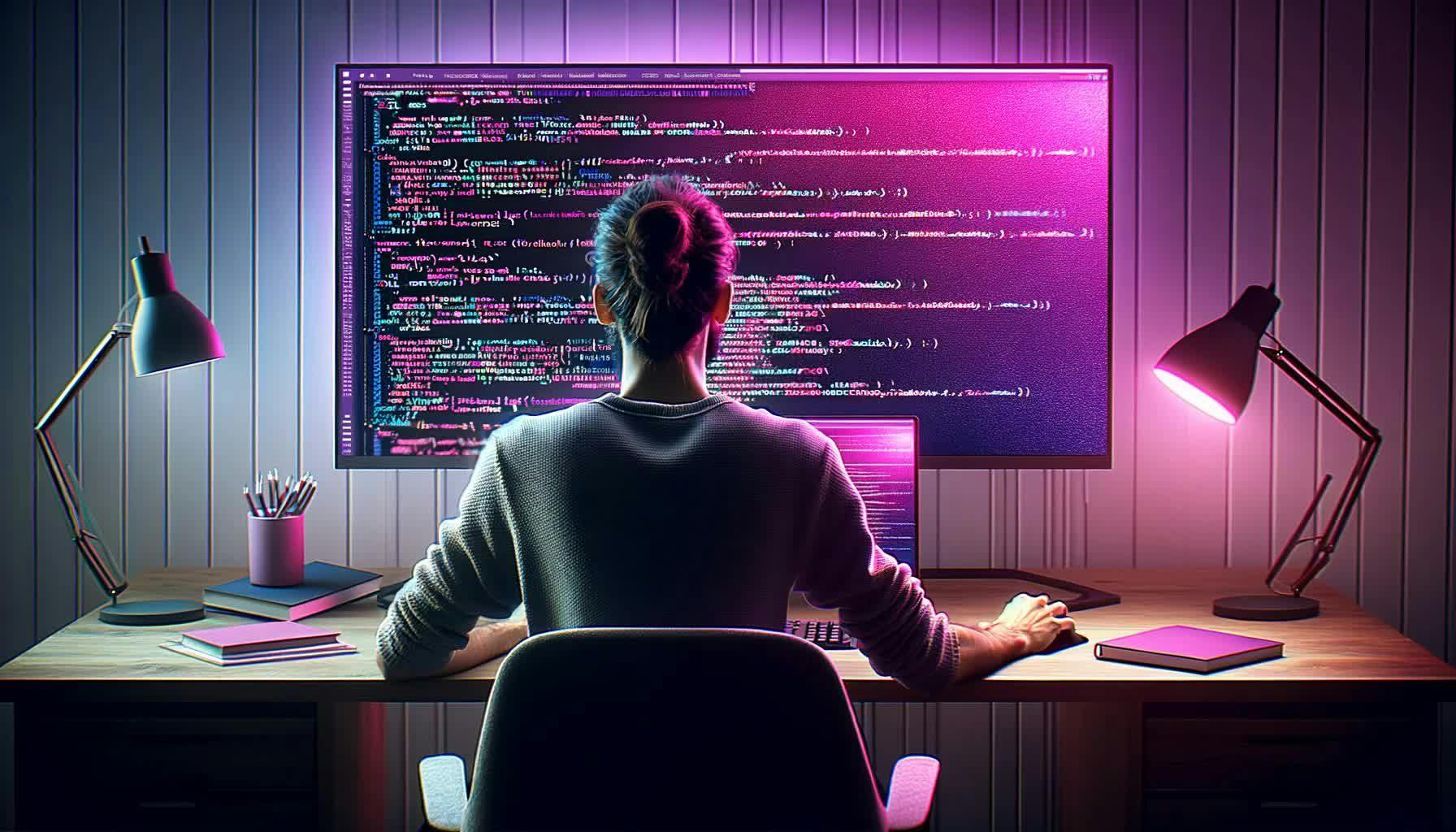 osoba używająca komputera, developer, GitOps 