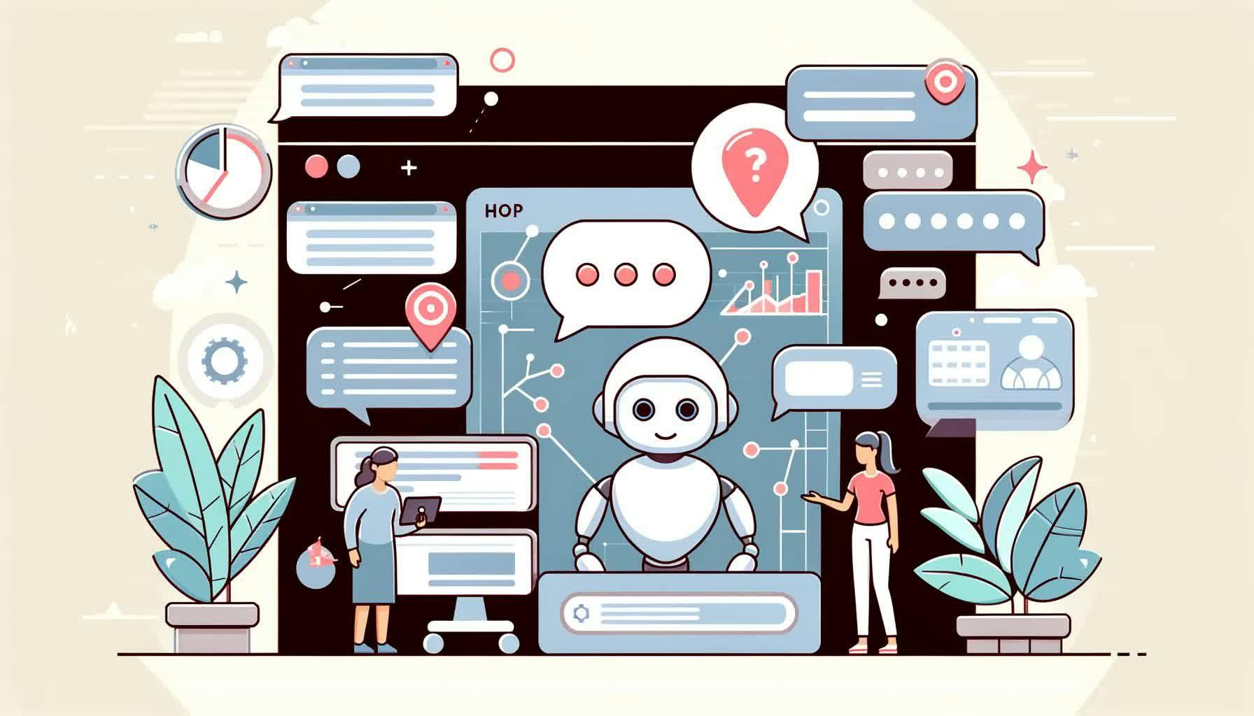 Chatbots on a website