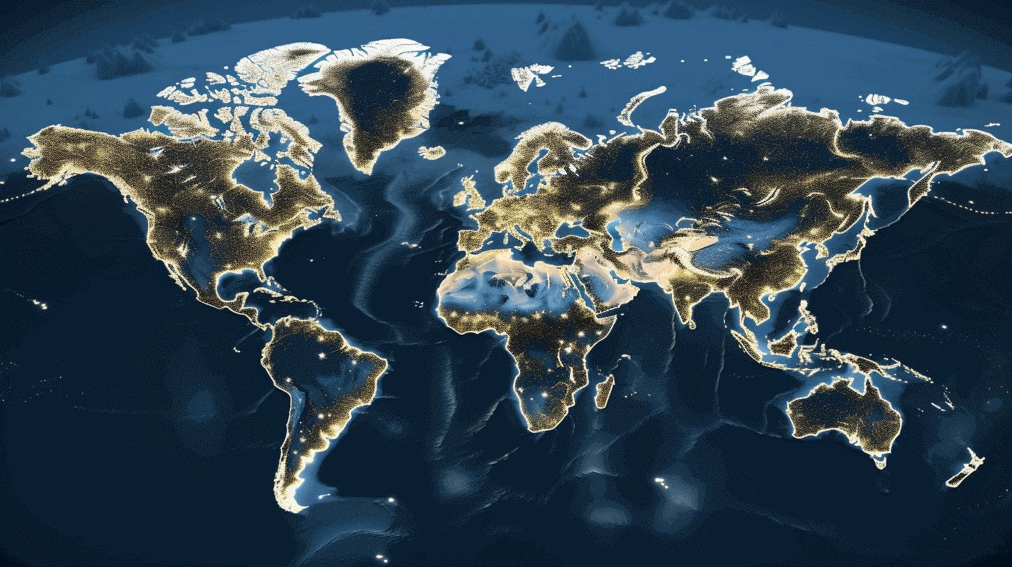 mapa świata, Google Geolocation